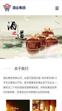 酒水手机网站建设模板